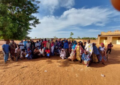 Mise en œuvre partenariat contractualisation simple : Entreprise Issa TRAORE et la coopérative Kafo Gnèta à Soignebougou.